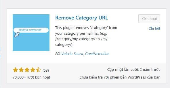 Remove category url